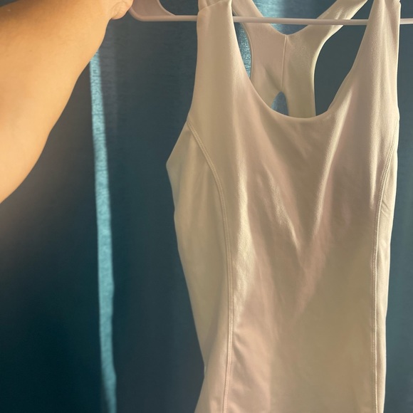 Eddie Bauer Women's Athletic Racerback Tank With Shelf Bra Beige Size LG - Picture 3 of 10